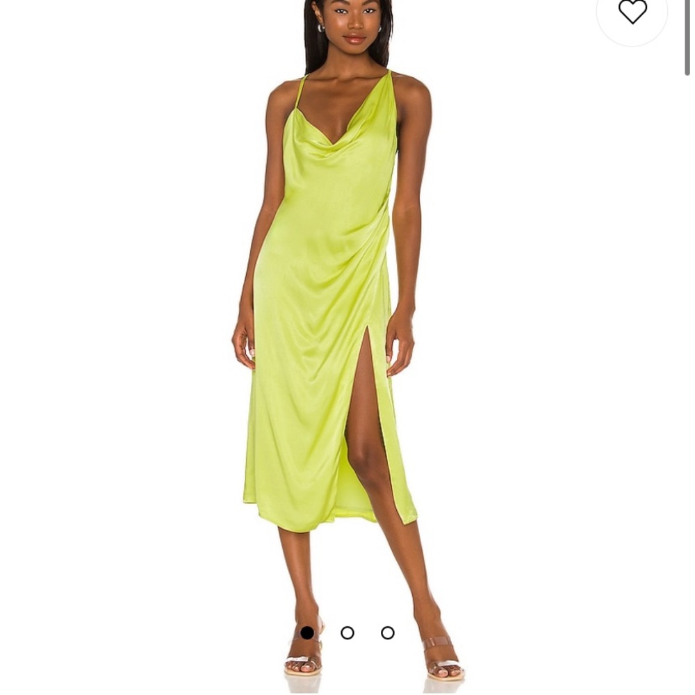 ON HOLD Revolve NBD maelle midi dress in lime yellow size S